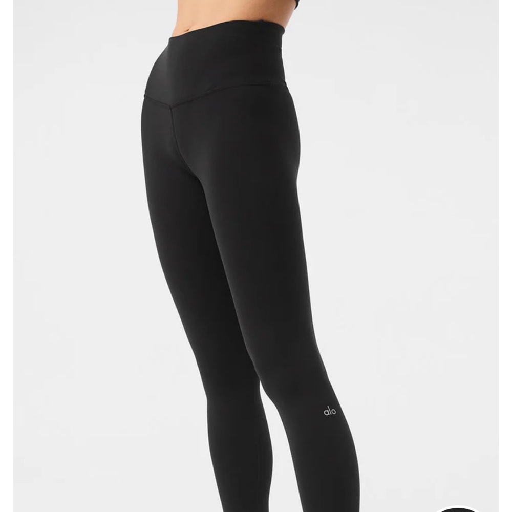 Alo Yoga Black 7/8 High-Waist Leggings